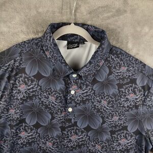Sunday Swagger Mens Midnight Black Floral 2XL AOP Golf Performance Stretch